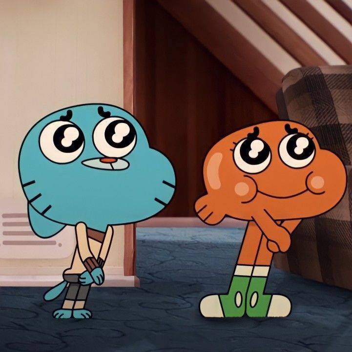 Iconic Duos Best Friends Cartoon, Cartoon Widgets, Gumball And Darwin, Gumball Darwin, Disney Duos, Amazing Gumball, Twin Day, Widget Board, Duos Icons