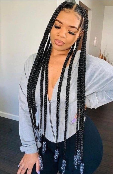 30 Coolest Knotless Braids hairstyles for 2022  - The Trend Spotter Wavy Crochet, Jumbo Knotless, Tan Skin Blonde Hair, Knotless Box Braids, Big Box Braids, Blonde Box Braids, Locs Crochet, Big Box Braids Hairstyles, Jumbo Box Braids