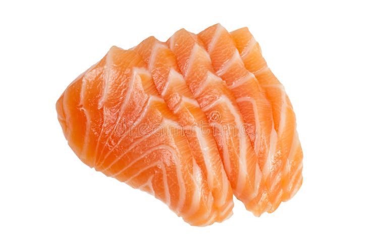 raw fish fillets on white background stock photos