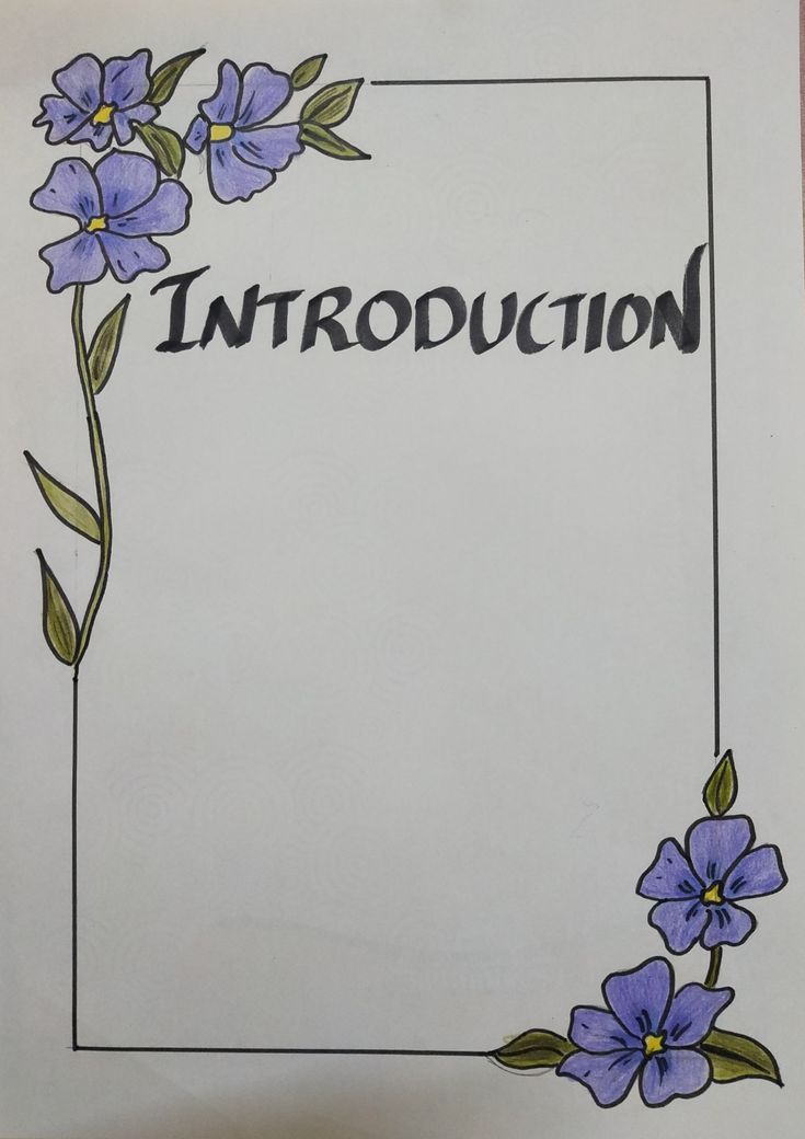 an open book with blue flowers on it and the word'instruction'written in cursive writing