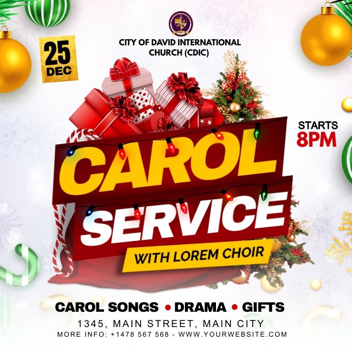 carol service with lorem choir