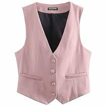 Suit Vest For Women, Womens Suit Vest, Waistcoats For Women, Elegant Suit, Vest Tops, Pink Vest, Pink Suit, Business Tops, Womens Business Casual