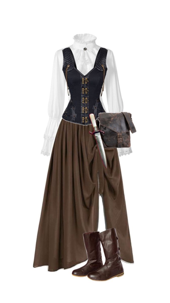 Narnia Costumes, Medieval Outfit, Ren Faire Outfits, Pirate Dress, Pirate Outfit, Fair Outfits, Old Fashion Dresses, Witch Outfit, Fantasy Dress