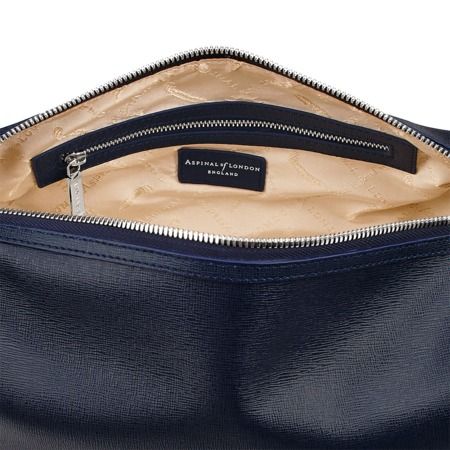 Men's Leather Wash Bag in Navy Saffiano from Aspinal of London Designer Formal Cosmetic Bag Rectangular, Designer Formal Rectangular Cosmetic Bag, Luxury Rectangular Cosmetic Bag, Luxury Rectangular Cosmetic Bag With Removable Pouch, Classic Cosmetic Bag With Zipper For Travel, Classic Cosmetic Bag With Zipper Closure For Travel, Luxury Travel Pouch, Luxury Formal Rectangular Cosmetic Bag, Elegant Rectangular Cosmetic Bag For Business