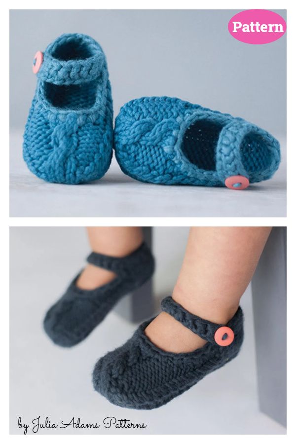 two pictures of baby shoes with buttons on them and the bottom one is made out of yarn