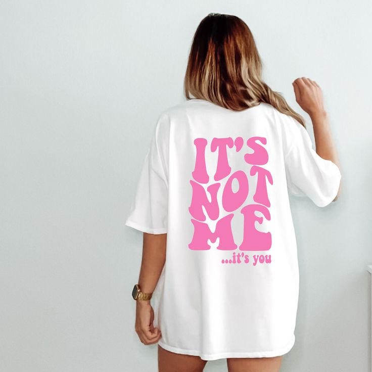 It's not me, it's you t-shirt YOUR SIZE NOT AVAILABLE? Send us a message and we will see what we can do! ::INFO:: * 100% cotton * Graphic is a high-quality screen printed to be durable and long-lasting! * Wash and dry normally (cool settings or air dry for best results) ::SIZING:: * Sizing is unisex so runs like mens, however not overly large * Most women find their normal size works, since they are meant to fit a bit loose. * For best sizing, measure your favorite fitting t-shirt/hoodie/sweatsh Aesthetic Clothes Y2k, Preppy Shirt, Trendy Crewneck, Clothes Y2k, T Shirt Aesthetic, Preppy Clothes, Butterfly Shirts, Dream Fashion, Shirt Aesthetic