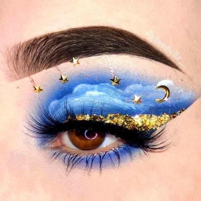 Galaxy Makeup, Drag Make-up, Cute Eye Makeup, Smink Inspiration, Makijaż Smokey Eye, Eye Makeup Designs, Colorful Eye Makeup, Makeup Eye Looks, Creative Eye Makeup