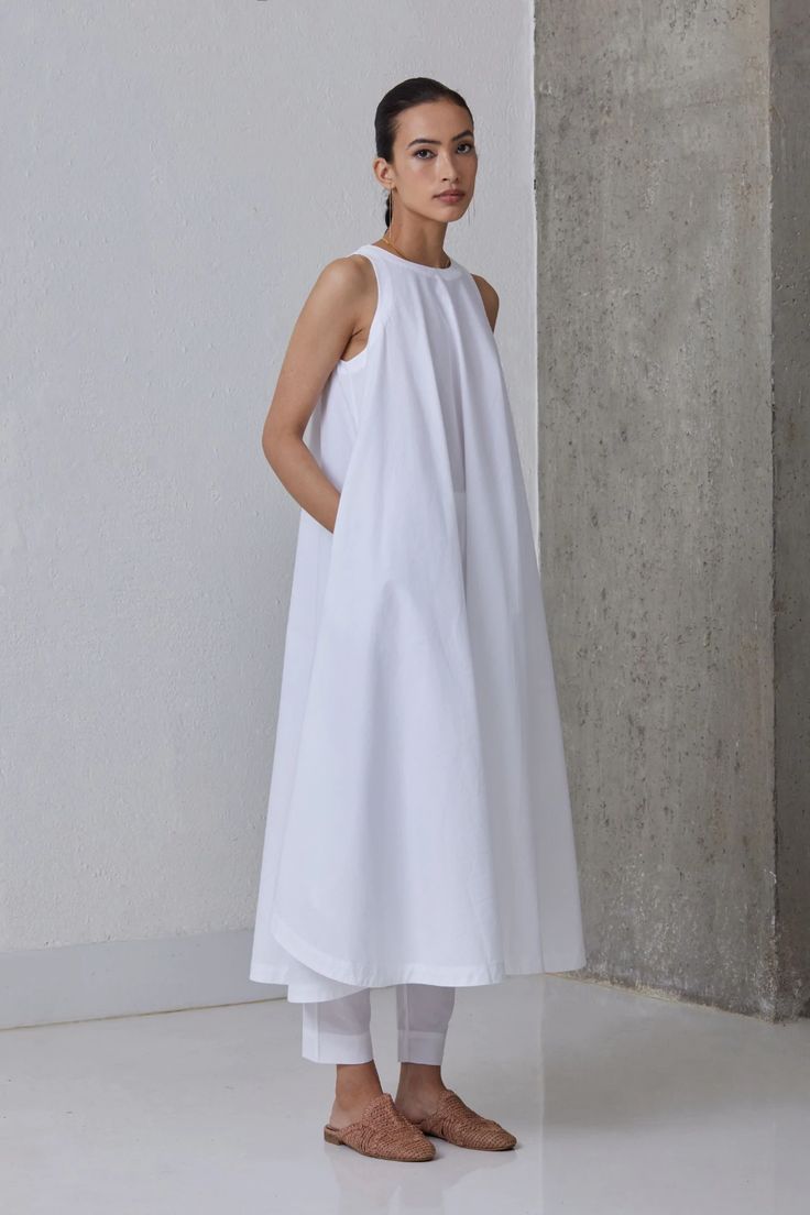 Audric Co-ord Set – The Summer House Organic Cotton Dress, Review Dresses, Co Ord Set, White Sleeveless, Midi Dress Sleeveless, High Low Hem, Co Ord, Summer House, Aza Fashion