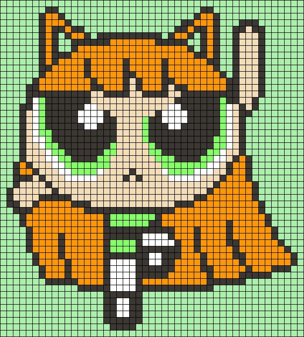 an image of a cartoon character made out of pixels