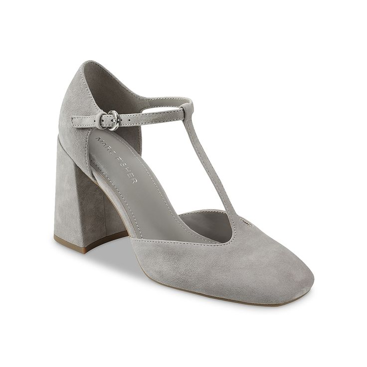 Marc Fisher-Cyrene Pump Whether bolstering your professional collection or bringing vintage flair to a formal ensemble, the Cryene pump from Marc Fisher is there. A vintage T-strap design catches the eye, while the square toe evokes classic ballet flat style for a well-rounded add to your collection. Swim Trends, Kids Trend, Mens Trends, Linen Shop, Pump Dress, Marc Fisher, Luxe Gifts, Gray Suede, Women Trends