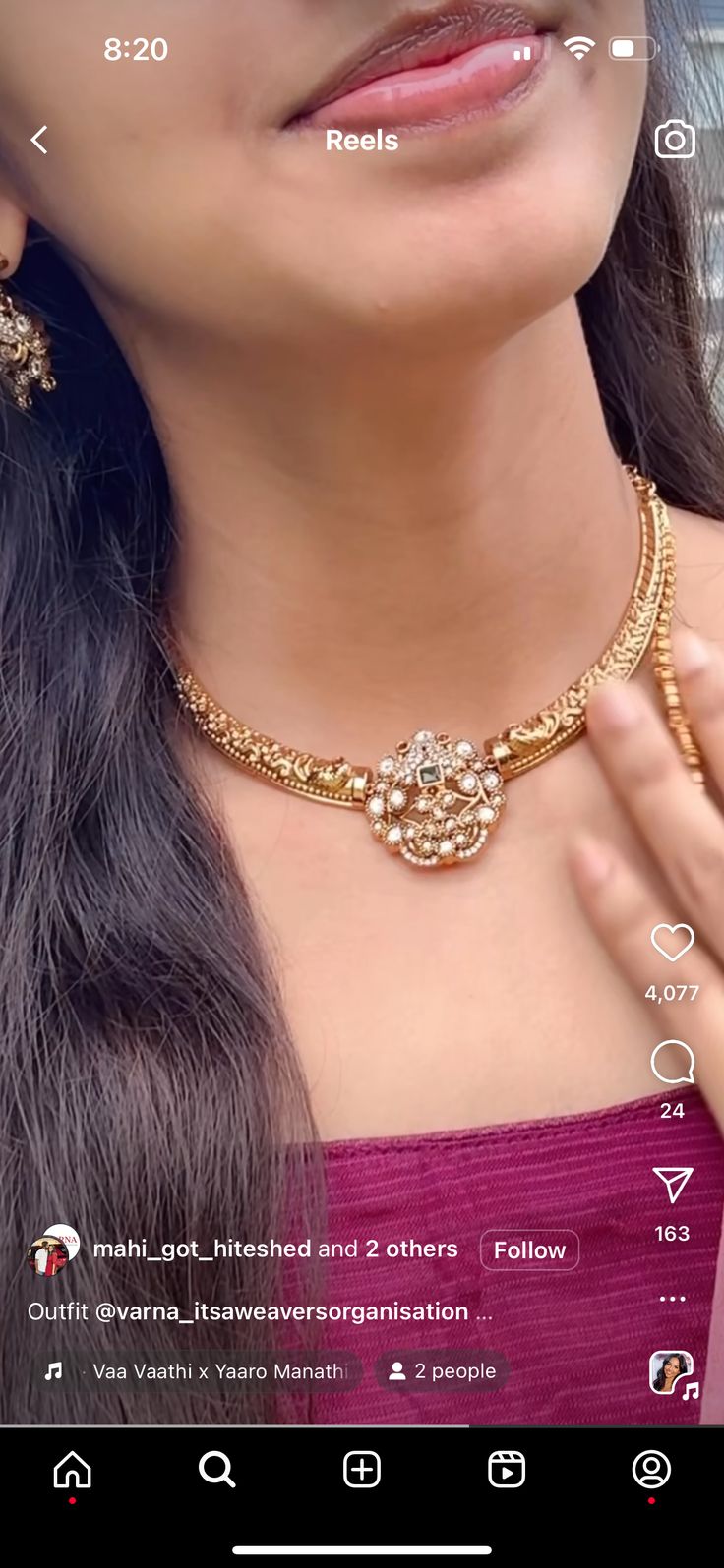 Kante Indian Jewellery, Kante Necklace Designs, Kanti Necklace Designs Gold, Kante Gold Necklaces, Indian Brides Jewelry, Brides Jewelry, Mango Mala, Gold Jewelry Outfits, Choker Necklace Designs