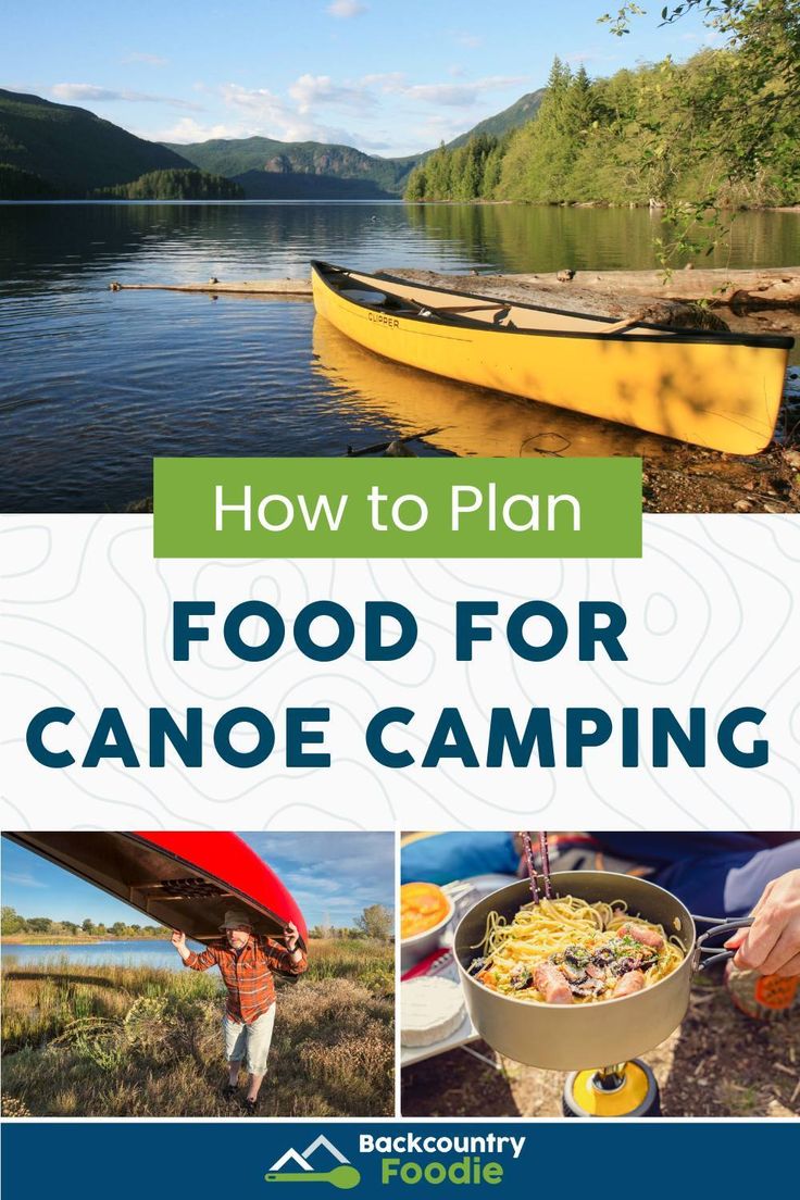 how to plan food for canoe camping