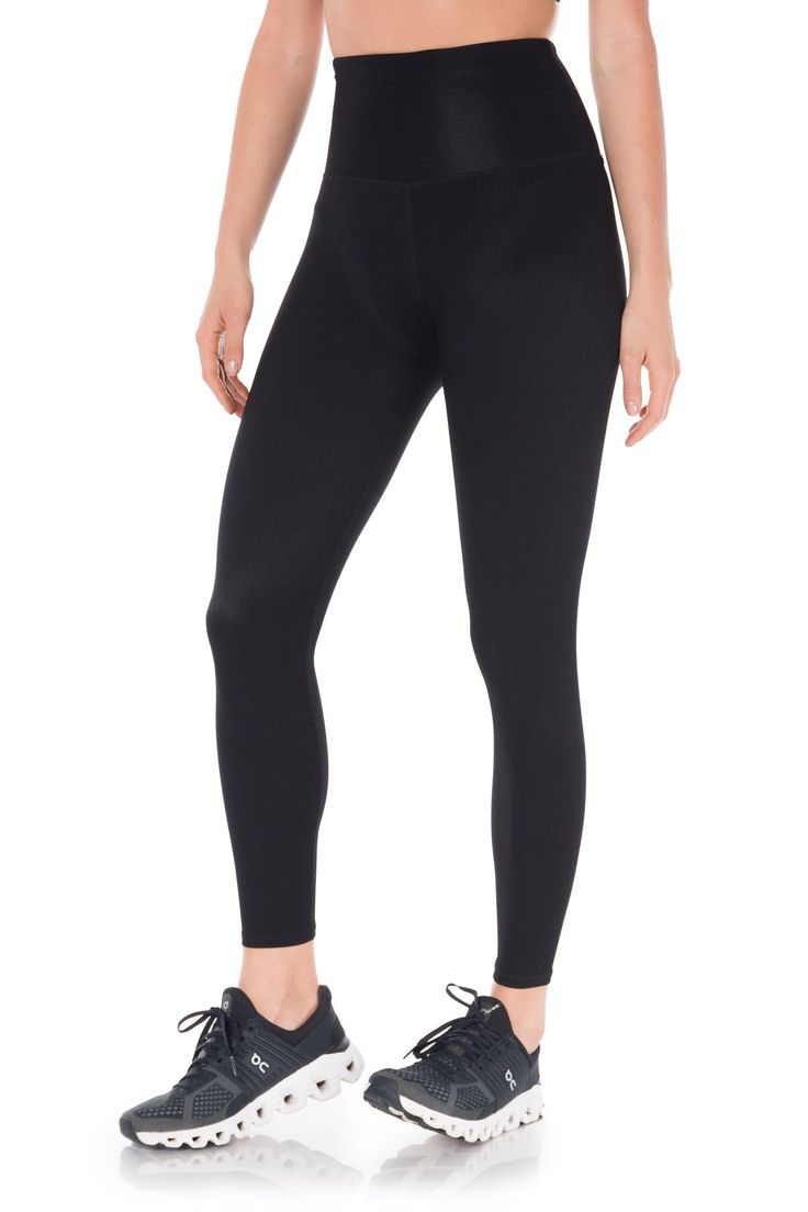 A Kyodan Online Exclusive. Introducing the Canyon Seamless Ribbed Legging, a buttery, cotton feel yoga pant that has a second-skin, seamless, upgraded rib fabric for a wide range of motion. Super soft-to-touch and advanced 4-way stretch mobility, these leggings are perfect for yoga classes, spinning, running, or lounging. Pair it with any Canyon Ribbed Bra Top to perfect your indoor or outdoor sports get-up. Product Features: Kyodan Exclusives Collection Upgraded Cotton-Feel Wide Rib Fabric Seam