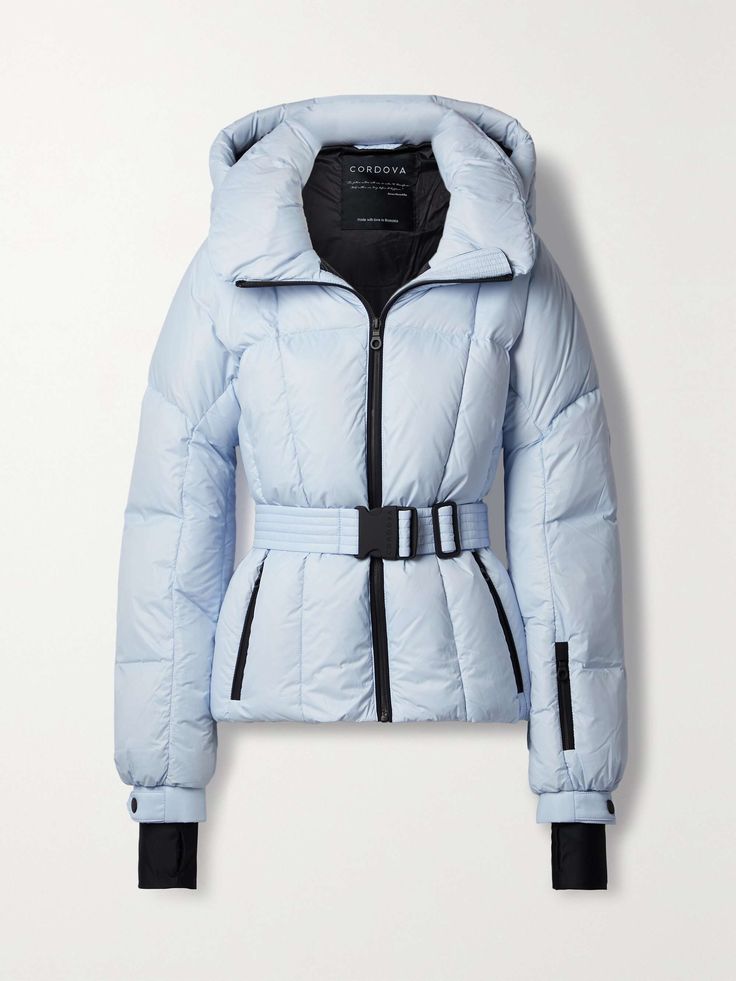 Shop CORDOVA Monterossa belted hooded quilted down ski jacket, Explore the latest CORDOVA women's collection today on NET A PORTER Ski Coats For Women, Ski Coat, Ski Outfit, Luxury Winter, Luxury Women Fashion, Ski Jacket, Winter Wear, Net A Porter, Women Collection