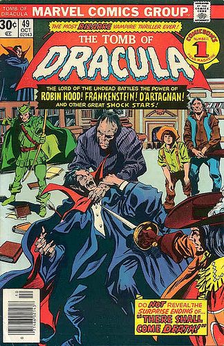 the cover to dracula comic book