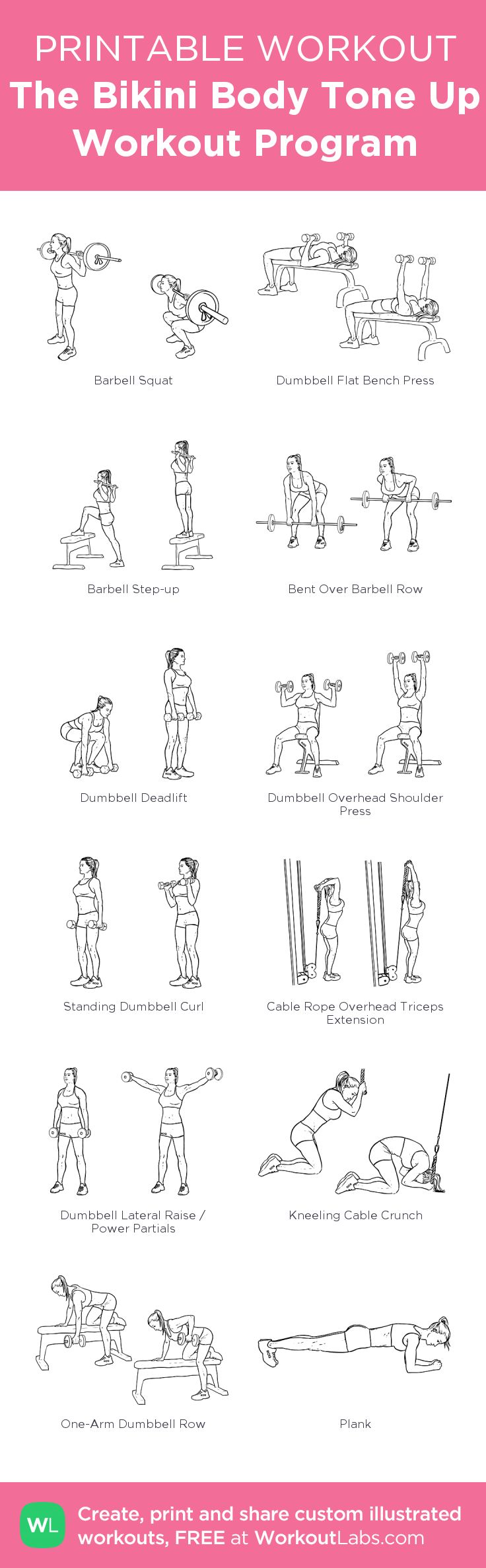 the printable workout guide for women