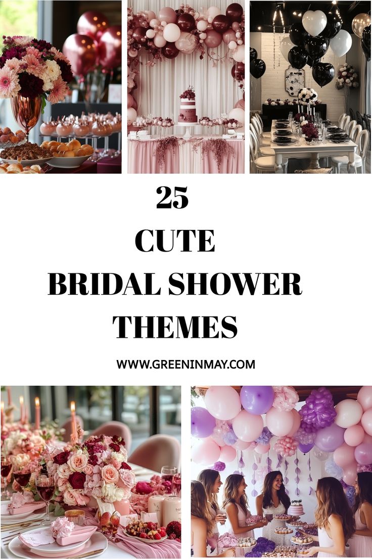 the 25 cute bridal shower themes