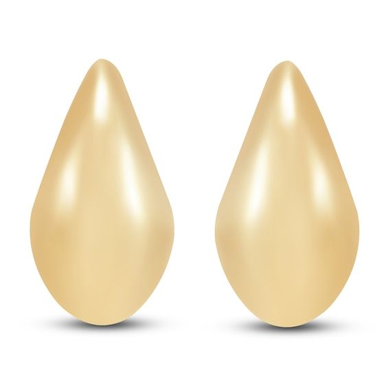 Lustrous teardrops shimmer with style in these timeless women's stud earrings. 14K Yellow Gold Secures with friction backs 30mm Gold Teardrop Earrings With Polished Finish, Elegant Gold Pear-shaped Drop, Polished Teardrop Drop Earrings For Anniversary, Gold Teardrop Pendant Earrings For Formal Occasions, Anniversary Polished Teardrop Drop Earrings, Anniversary Teardrop Drop Earrings With Polished Finish, Anniversary Polished Teardrop Earrings, Hypoallergenic Pear-shaped Teardrop Earrings For Formal Occasions, Gold Teardrop Pearl Drop Clip-on Earrings