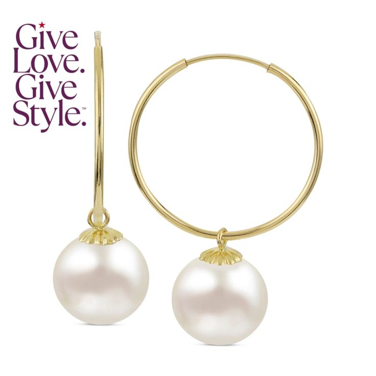 in stock Classic Pearl Earrings From Macy's For Anniversary, Macy's Classic Pearl Earrings For Anniversary, Classic Macy's Pearl Earrings For Anniversary, Macy's Classic Pearl Anniversary Earrings, Macy's Classic Dangle Earrings, Elegant Small Hoop Jewelry With Bail, Macy's Round Earrings Gift, Classic 14k Gold Hoop Earrings With Pearl Drop, Luxury Pearl Drop Hoop Jewelry