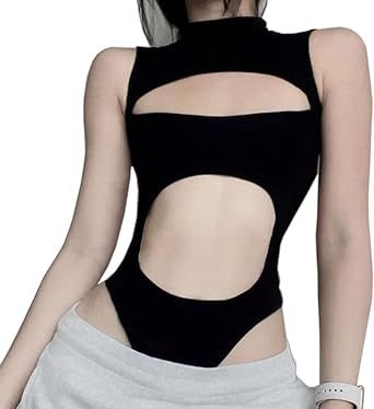 Body Noir, Cutout Bodysuit, Backless Top, Women's Wear, Mode Inspo, Rave Outfits, Character Outfits, Top Fabric, Black Bodysuit