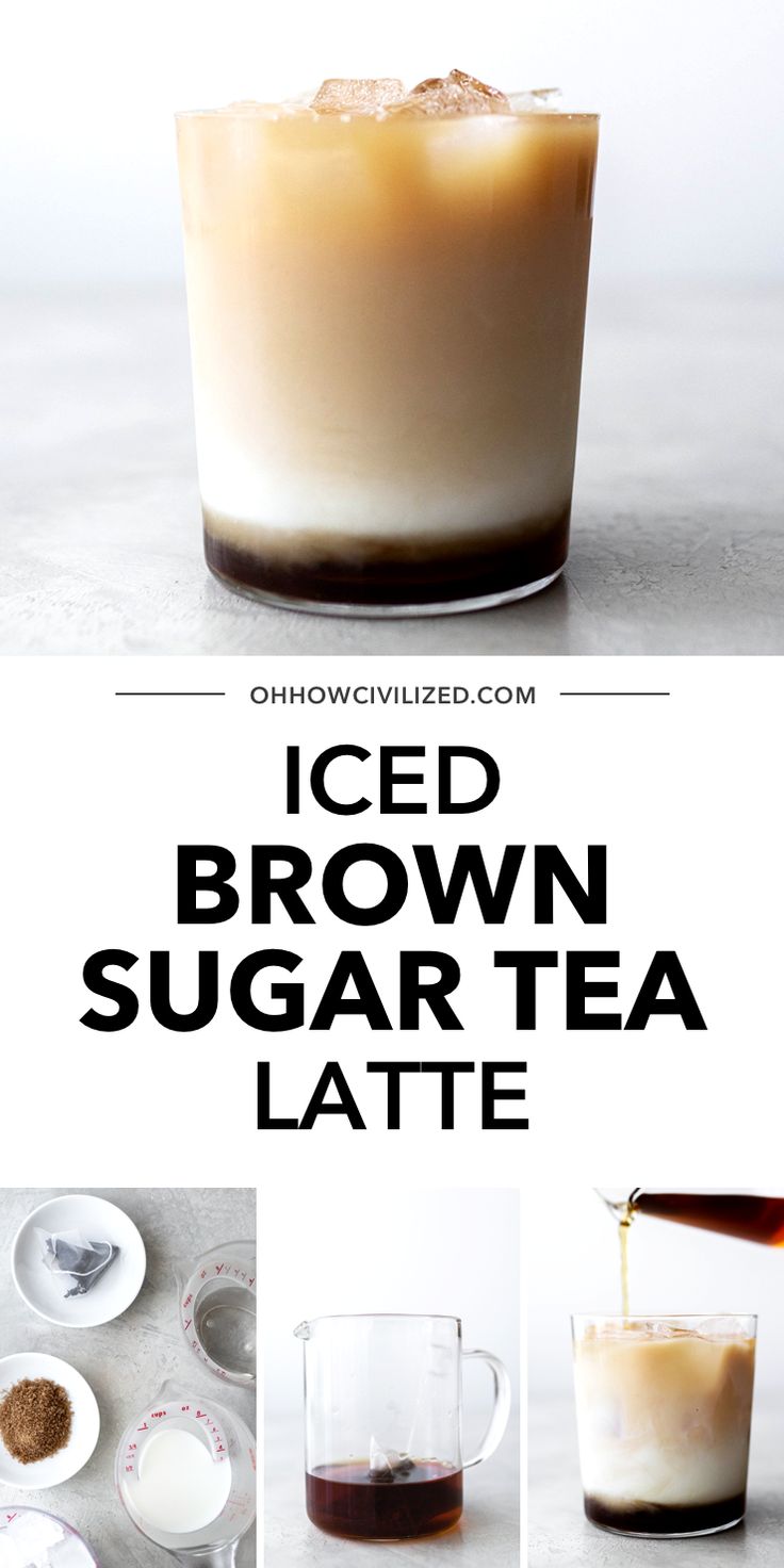 iced brown sugar tea latte recipe