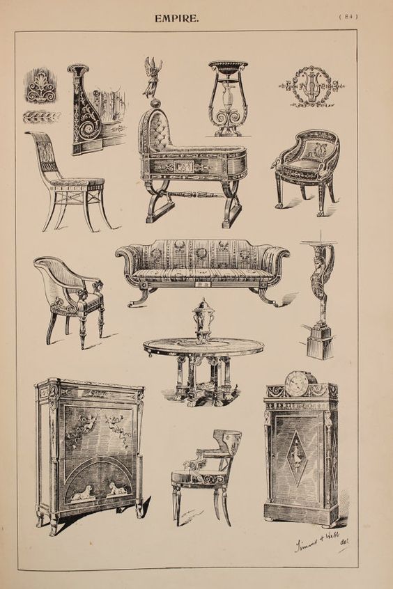 antique furniture from the early 19th century