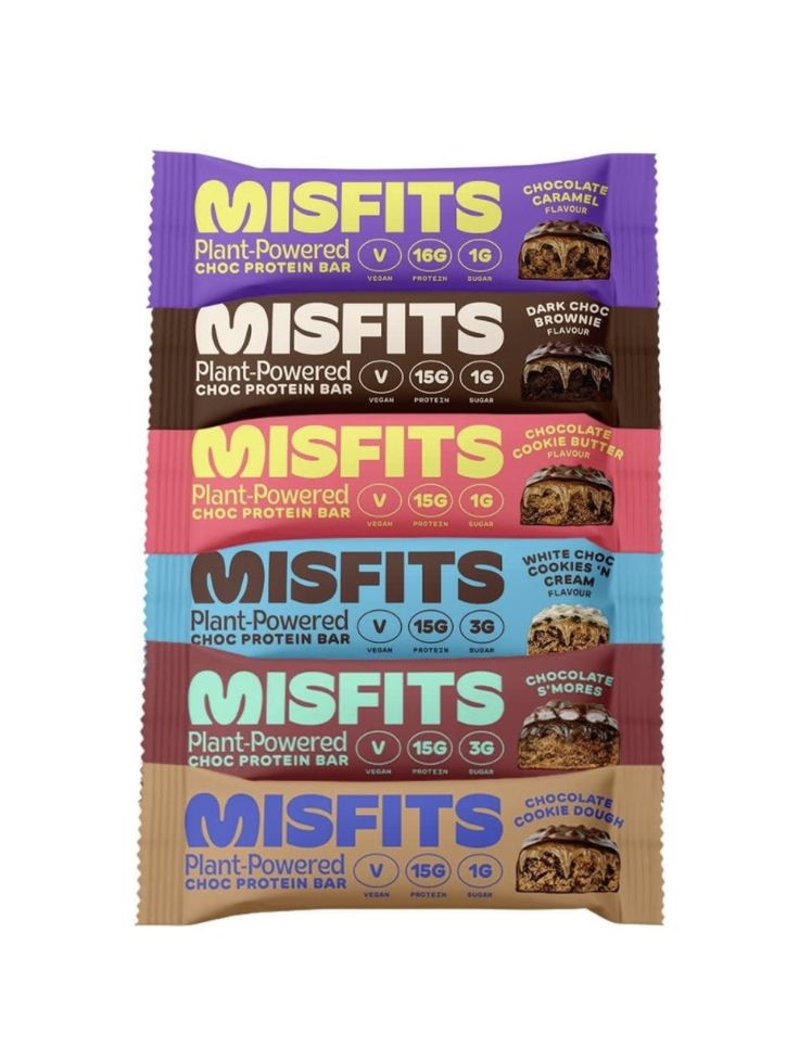 five bars of misfits are stacked on top of each other