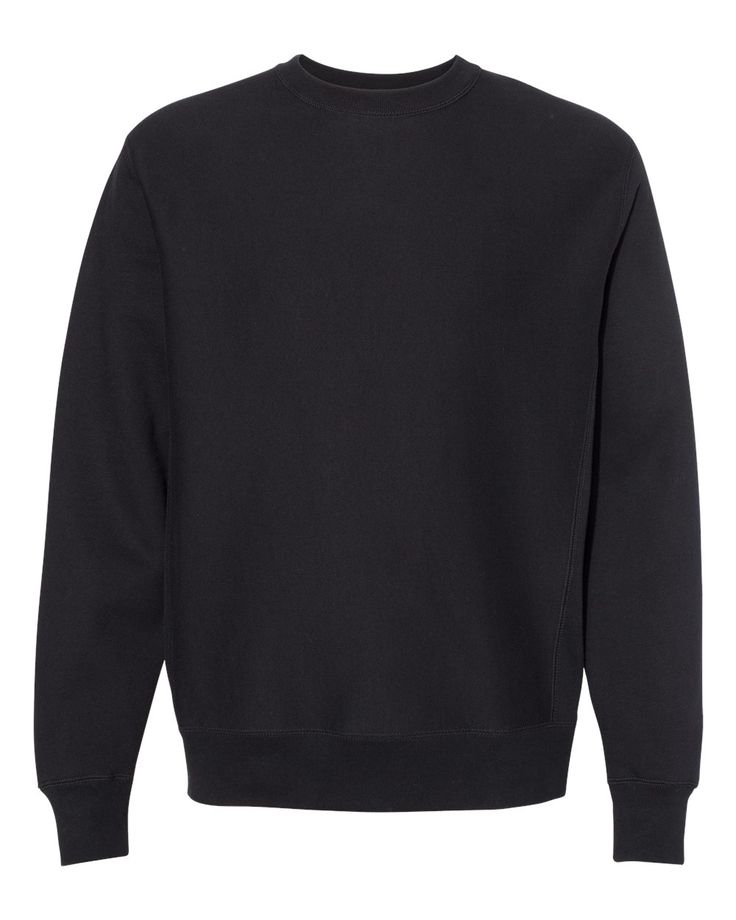 Legend - Premium Heavyweight Cross-Grain Crewneck Sweatshirt - BLACK - S | Independent Trading Co. Legend - Premium Heavyweight Cross-Grain Crewneck Sweatshirt in Black Size Small | Cotton/Polyester Blend King Fashion, Blank Apparel, Alternative Outfits, Athletic Fashion, Columbia Sportswear, Textured Fabric, Side Panels, American Apparel, Custom Clothes