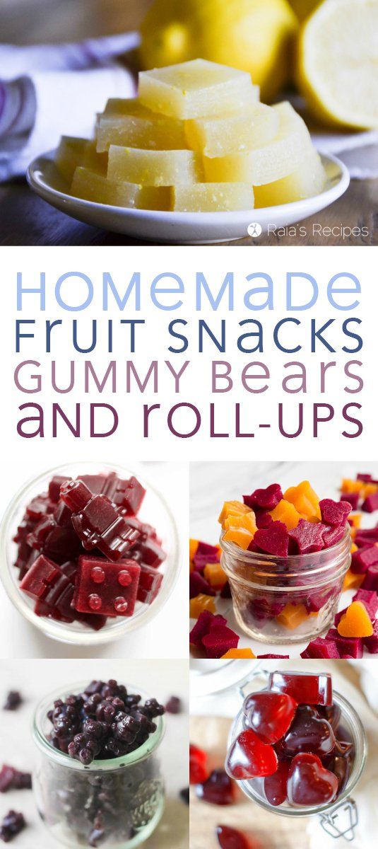 homemade fruit snacks for gummy bears and roll ups are the perfect way to use up leftover candy