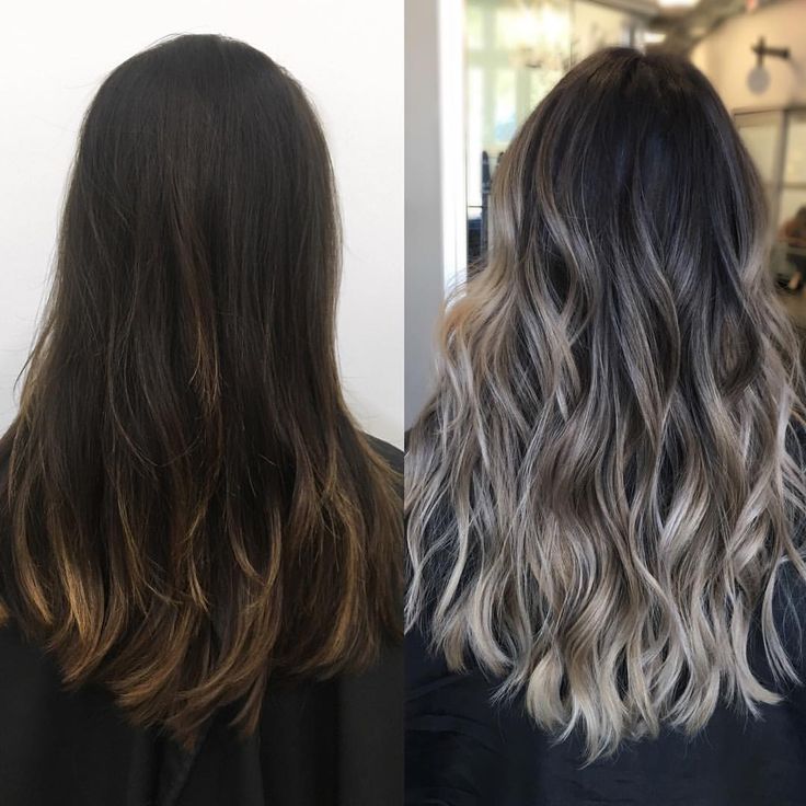 C R Y S T A L on Instagram: “✨Before and after ✨ Most of her hair was virgin except some of her ends. I got her as light as possible with the help of @uberliss im…” Dark Roots Light Ends, Long Hair Dark, Ashy Brown Hair, Hair Dark Roots, Coffee Brown Hair, Best Ombre Hair, Balayage Brown, Ashy Blonde, Brown Ombre Hair