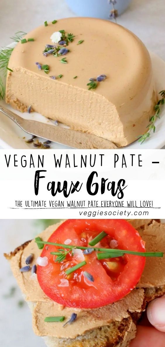 vegan walnut pate - fau grus is the ultimate vegan dessert