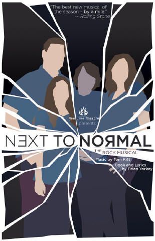 a poster with the words next to normal on it