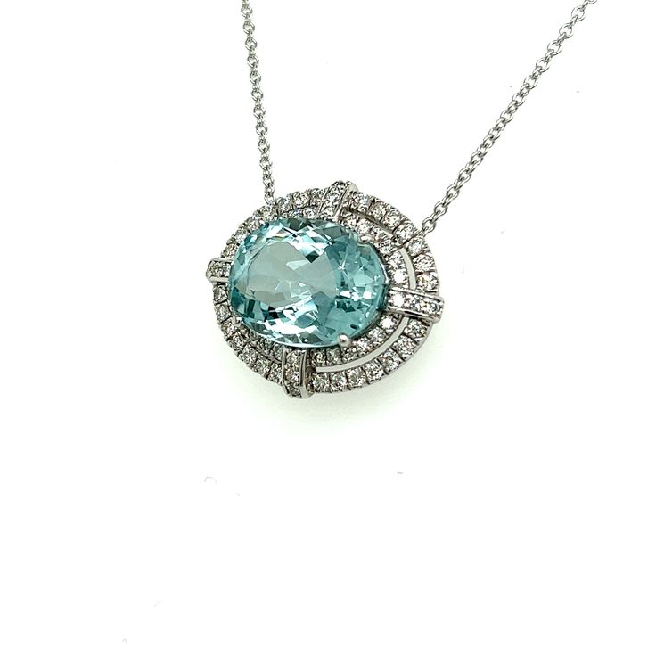 Natural Finely Faceted Quality Aquamarine Diamond Pendant With Chain 17.5" 14k W Gold 7.09 TCW Certified $6,490 217088This is a Unique Custom Made Glamorous Piece of Jewelry!Nothing says, “I Love you” more than Diamonds and Pearls!This Aquamarine necklace has been Certified, Inspected, and Appraised by Gemological Appraisal LaboratoryGemological Appraisal Laboratory of America is a proud member of:- GIA Alumni Association- National Association of Jewelry Appraisers- International Consortium Gem- Gia Certified Oval Silver Necklace, Akoya Pearl Ring, Emerald Diamond Earrings, Akoya Pearl Necklace, Diamonds And Pearls, Tanzanite Necklace, Alumni Association, Tourmaline Earrings, Aquamarine Earrings