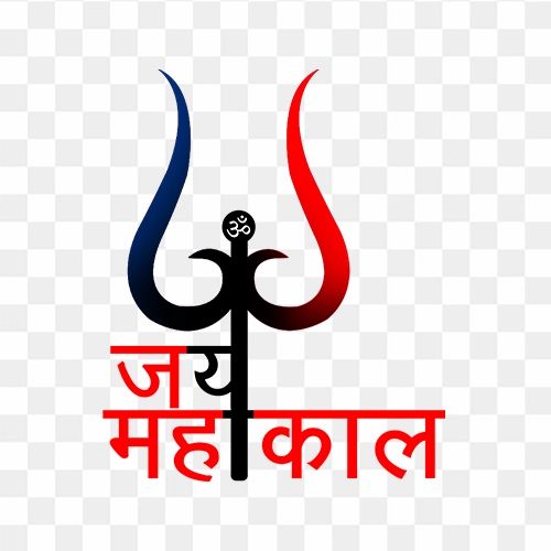 an image of the hindu symbol in red and blue