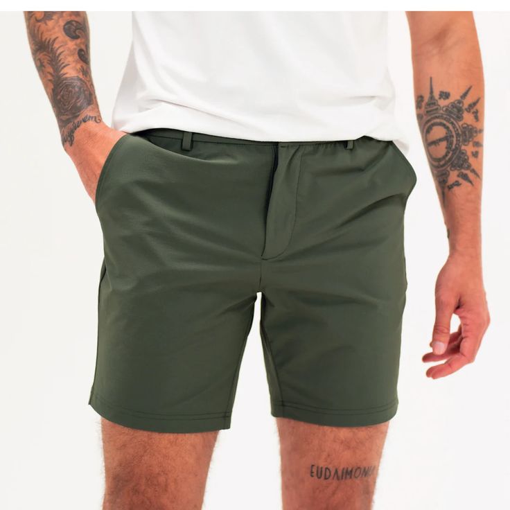 Men's Tour Short 5.5" & 7" Inseam | Bearbottom – Bearbottom Clothing Casual Outdoor Bottoms With Built-in Shorts, Green 4-way Stretch Shorts For Outdoor, Golf Travel, Outdoor 4-way Stretch Shorts With Side Pockets, Outdoor Shorts With 5-inch Inseam And Built-in Shorts, Outdoor Shorts With Functional Drawstring And 4-way Stretch, Designer Shorts, Chino Shorts, Modern Fit