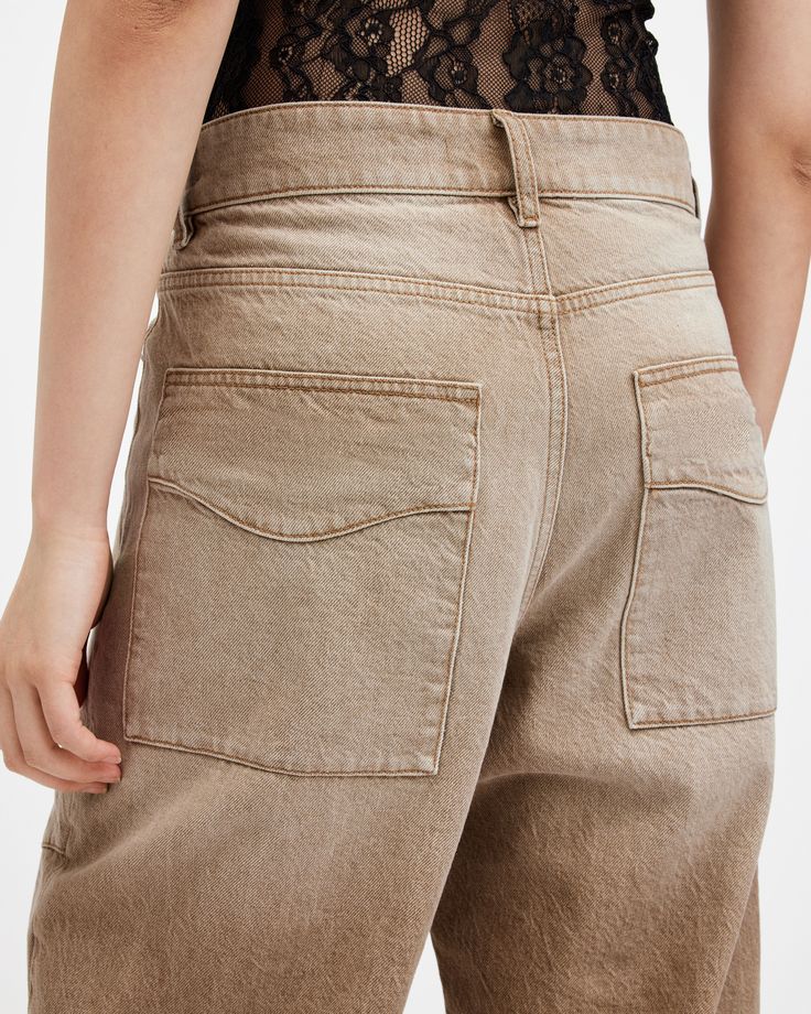 We're feeling cool in cargos. The Archie Jeans are a new addition to our forever growing denim collection. Crafted from organic cotton, they're shaped to a wide leg fit that is fitted around the waist to achieve a flattering look. They sit just above the hips and feature classic workwear-inspired details all over. Complete with a washed finish to the denim – they're a laidback jean that can be dressed up or down.   These jeans are designed to a wide leg fit Mid-rise Button closure with zipper fl Spring Cargo Jeans With Patch Pockets For Everyday, Spring Everyday Cargo Jeans With Patch Pockets, Spring Cotton Cargo Jeans With Patch Pockets, Utility Style Wide Leg Washed Bottoms, Trendy Cotton Flare Jeans With Patch Pockets, Summer Relaxed Fit Flare Jeans With Pockets, Faded Wide Leg Cotton Flare Jeans, Wide Leg Cotton Cargo Jeans With Patch Pockets, Washed Wide Leg Flare Jeans In Cotton