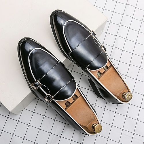 Category:Loafers  Slip-Ons; Upper Materials:PU; Embellishment:Sequin; Season:Spring,Fall; Gender:Men's; Size Suggestion:ONE-SIZE fits S to M, please refer to the Size Chart below.; Toe Shape:Round Toe; Style:Casual,Business; Outsole Materials:TPR (Thermoplastic Rubber),TPU (Thermoplastic Polyurethane); Occasion:Party  Evening,Daily; Closure Type:Loafer; Function:Comfortable,Slip Resistant; Pattern:Solid Colored; Listing Date:06/29/2023; 2024 Trends:Novelty Shoes,Monk Shoes; Foot Length:; SizeChart1_ID:2:184196; Size chart date source:Provided by Supplier.; US Size:; UK Size:14.5; EU Size:50 Shoes Business Casual, Men Casual Dress, Mens Slip Ons, Monk Shoes, Shoes Korean, Driving Shoes Men, Shoes Business, Men Driving, Luxury Designer Shoes