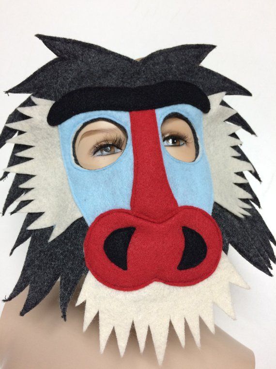 This BABOON mask is designed for everyday fun, great for dress up and pretend play, ideal gift, perfect for themed birthday parties, party favor and photos. Up for sale two-layers, handmade, high quality mask made of soft felt, recommended for children 3 years old and up.*Please, convo if you need a package of 10 or more mask to receive a discount.* All Sales are final!Insurance is available upon request at the BUYER'S expense.For more costume styles, please check my other listings! Themed Carnival Masks, Novelty Carnival Mask, Novelty Carnival Mask Costume Accessory, Themed Full-face Costume Accessories, Novelty Eye Mask For Costume, Novelty Costume Eye Mask, Novelty Full Face Costume Mask, Red Novelty Mask Costume Accessory, Novelty Red Mask Costume Accessory