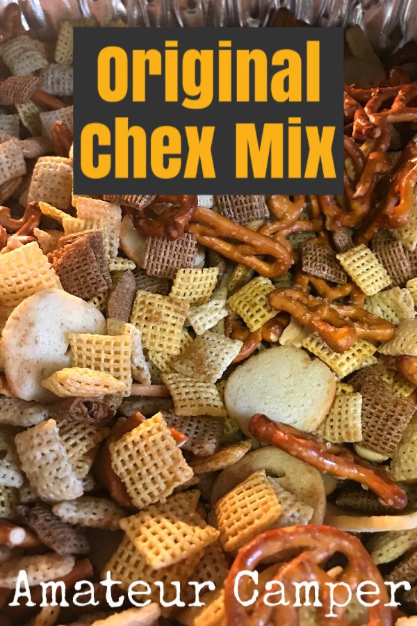 the original chex mix has been made with various ingredients and is ready to be eaten