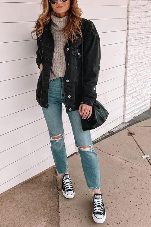 Details:Material: Denim SIZE(IN) Shoulder Bust Length S 18.9 39.4 25.2 M 19.7 40.9 26.0 L 20.5 42.5 26.8 XL 21.3 43.3 27.6 Black Casual Jeans With Button Closure, Spring Black Jeans With Buttons, Black Buttoned Jeans For Spring, Casual Outerwear With Buttoned Pockets In Dark Wash, Winter Denim Jeans Button-up, Relaxed Fit Jeans With Buttons For Fall, Black Button-up Denim Jacket With Pockets, Casual Button-up Jeans For Everyday, Winter Button-up Denim Jeans