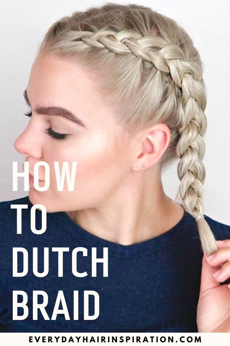 Dutch Braid Your Own Hair, Braid Your Own Hair, Braids Step By Step, Dutch Braid Hairstyles, Braiding Your Own Hair, Shorthair Hairstyles, Step By Step Hairstyles, Short Braids, Heatless Hairstyles