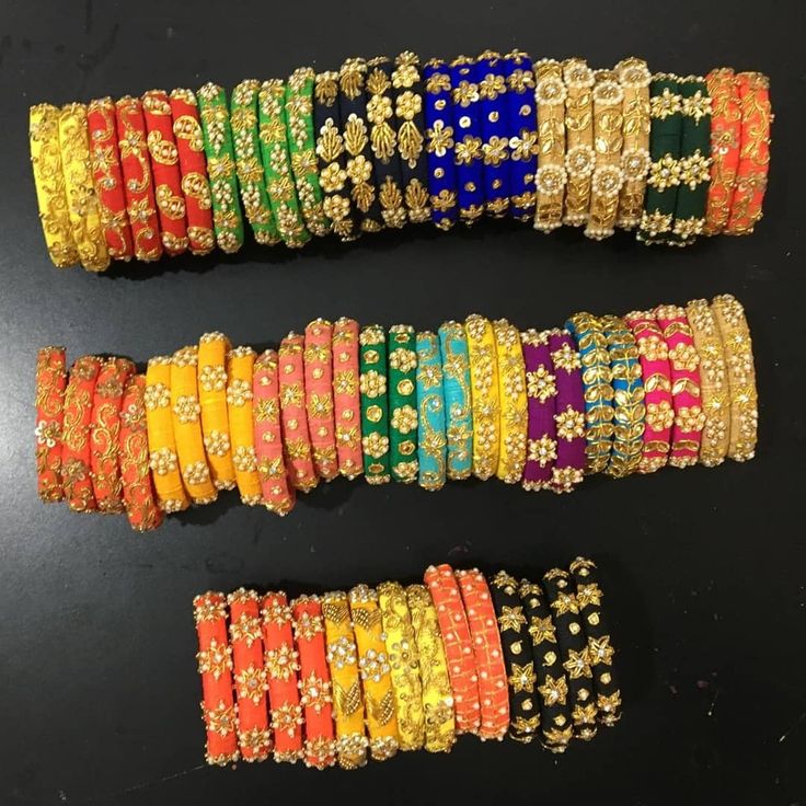 Aari work or maggam work cloth bangles Can be customised Ping for more designs in bangles, waitbelts and many more Whatsapp on 9380816879 Maggam Bangles Designs, Aari Work Bangles Designs, Maggam Work Bangles Designs, Aari Work Bangles, Cloth Bangles, Aari Bangles, Kuchu Designs, Thread Bangles Design, Saree Kuchu Designs