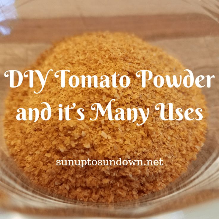 a close up of a bowl of food with the words diy tomato powder and it's many uses