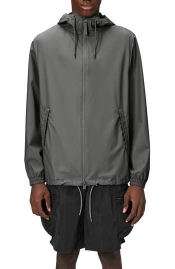 This lightweight, waterproof jacket with a longline silhouette keeps minimalism at the forefront as it keeps you dry. A hood with a built-in cap, an adjustable hemline and underarm eyelets bring comfort and breathability to the design that closes with a two-way, waterproof zipper. 30" length (size Medium) Hidden two-way front-zip closure Drawstring hood Long sleeves with elastic cuffs Unlined 100% polyester Machine wash, dry flat Imported Spring Waterproof Parka For Streetwear, Modern Waterproof Raincoat For Spring, Spring Waterproof Hooded Jacket For Rainy Weather, Gray Hooded Raincoat For Fall, Casual Raincoat With Detachable Hood For Rainy Season, Solid Waterproof Hooded Jacket For Rainy Weather, Casual Raincoat With Detachable Hood, Casual Outerwear With Double-lined Hood For Rainy Season, Nylon Windbreaker For Rainy Season