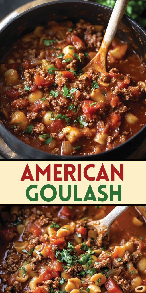 an image of american goulash in a pot