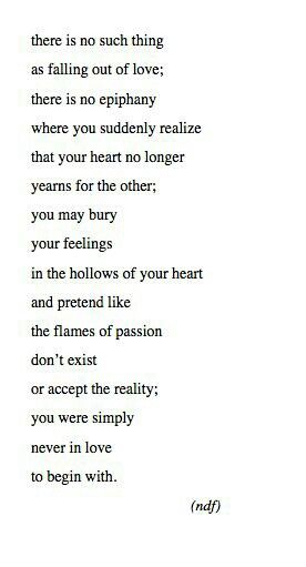 a poem written in black and white with the words, there is no such thing as falling