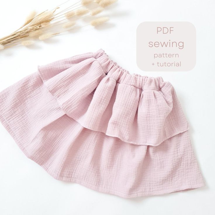 This is a PDF sewing pattern for the skirt. Digital product and get it immediately to your e-mail. The pattern is great for all sewing beginners. SIZES 4 month  - 8 years This is a digital pattern. Make a spring clothing. You can make it as a skirt or add ruffles.  Sewing for baby, children .... In addition to the skirt, you can also make a sweater (you can also order the pattern in my shop).  Your little girl will be delighted. Make this skirt for a Christmas present. Pattern includes sizes:  4 Baby Suspension Skirt Pattern, Infant 3 Tired Skirt, Free Baby Skirt Sewing Pattern, Baby Circle Skirt Pattern Free, Sewing For Baby, Kids Skirt, Hat Patterns To Sew, Skirt Sewing, Pattern Skirt