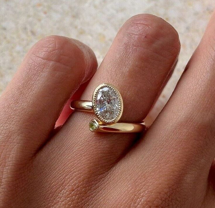 Filigree Bezel Oval Toi Et Moi Lab Grown Diamond Engagement Ring 14k Yellow Gold Lab Grown Diamond Engagement Ring, Bezel Set Ring, Lab Grown Diamonds Engagement, Set Ring, Real Gold, Bezel Setting, Diamond Engagement Ring, Diamond Engagement, Lab Grown