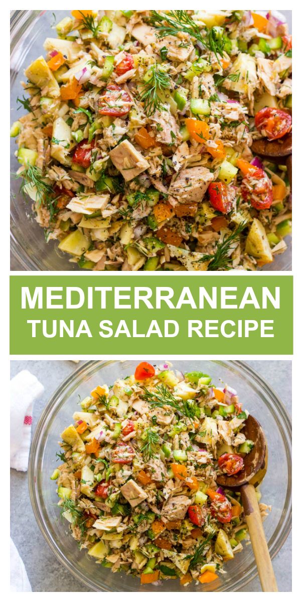 this mediterranean tuna salad is the perfect side dish for any meal