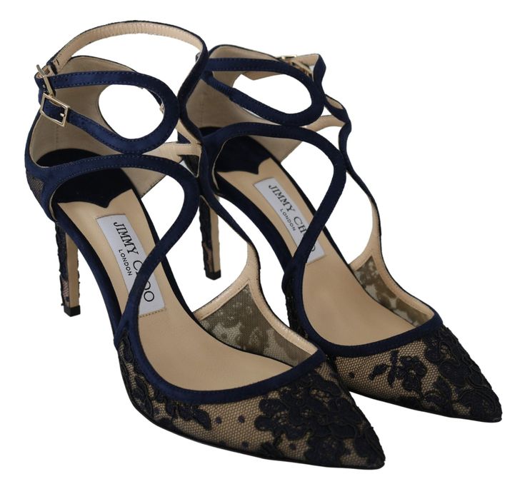 Gorgeous brand new with tags, dustbag and shoe box. 100% Authentic Jimmy Choo Pumps Closed Toe. Model: Navy ‘Lancer’ Leather Pumps. Color: Navy Closure Type: Strap Closure High Heel Stiefel, Jimmy Choo Pumps, Lace Pumps, Navy Lace, Classic Shoes, Womens Clothing Sizes, Leather Pumps, Shoe Box, Strap Sandals